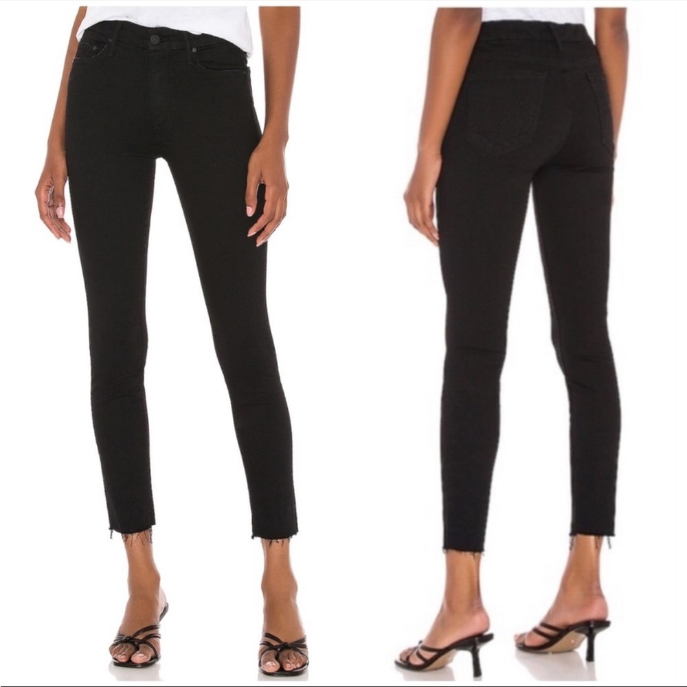 MOTHER The Looker Ankle Fray Skinny Jeans
